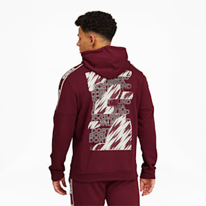 Sudadera con capucha BVB ftblCulture para hombre, Burgundy-Cyber Yellow, extralarge